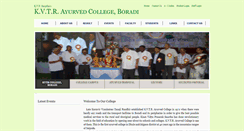 Desktop Screenshot of kvtrayurved.org